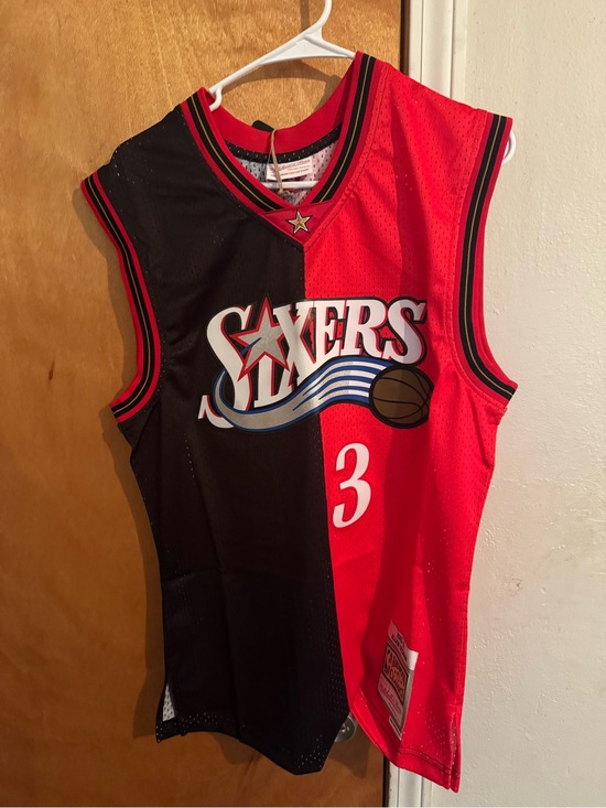 Mitchell & Ness Other - Allen Iverson - 76ers - Two-Tone Red & Black Jersey - Medium - NWT